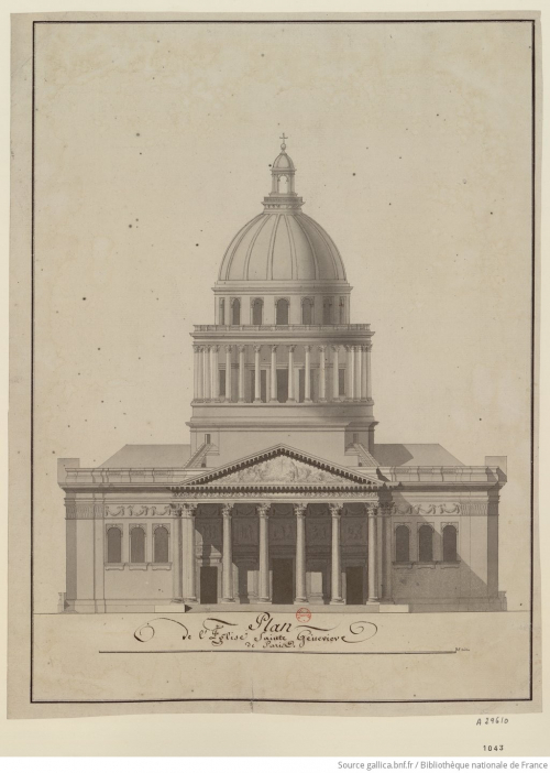 Plan de l'église Sainte Geneviève