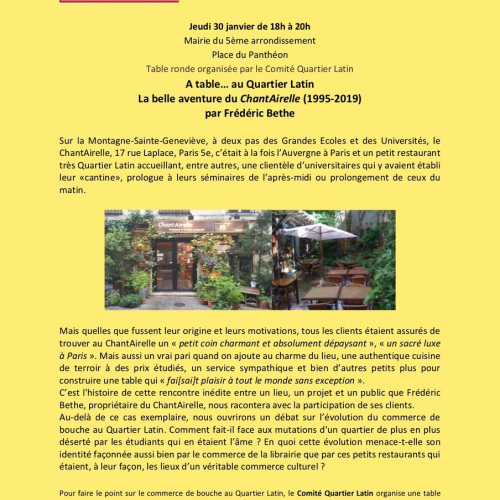 affiche chantairelle