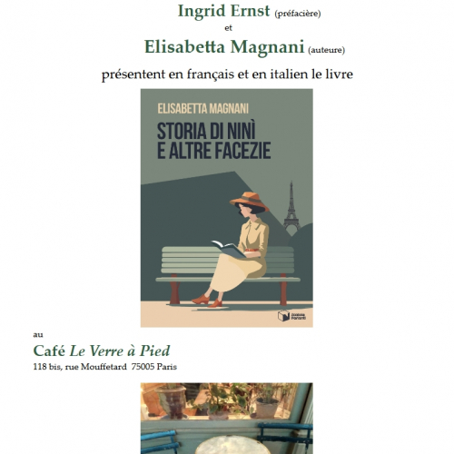 Affiche avec livre "Nini e altre facezie"
